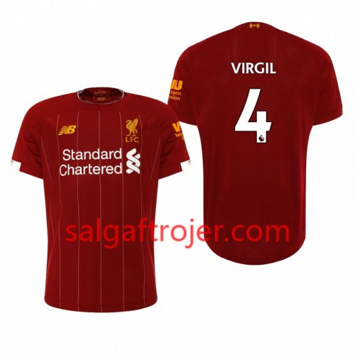 Liverpool Fodboldtrøjer Virgil van Dijk 4 Hjemmebanesæt 2019/20 Kort ærmer Liverpool Fodboldtrøjer Virgil van Dijk 4 Hjemmebanesæt 2019/20 Kort ærmer